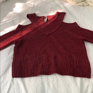 Lord & Taylor Design Lab Cold Shoulder Sweater (L)